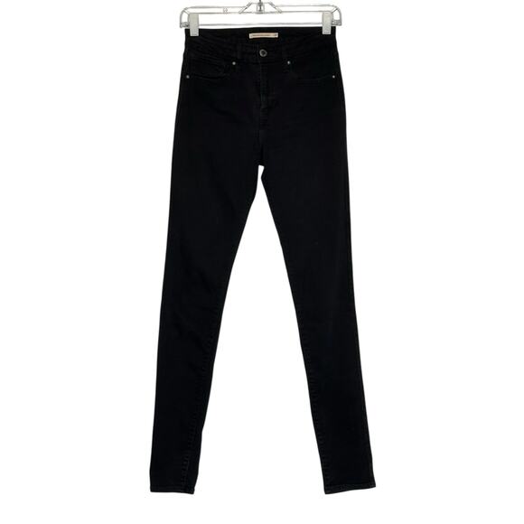 Levi's black high rise skinny jeans size 27 - Picture 1 of 11